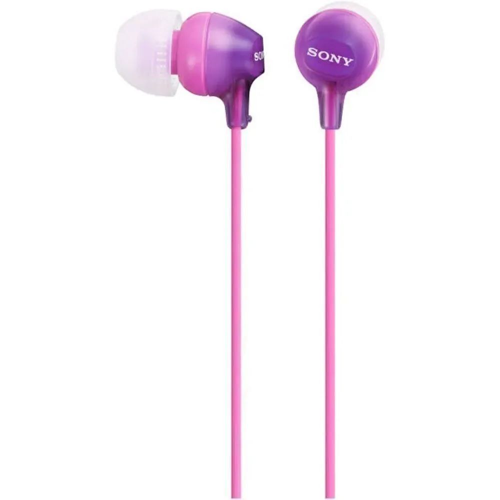Sony MDR EX15LP Fashion Color EX Series In Ear Earbud Headphones Violet New